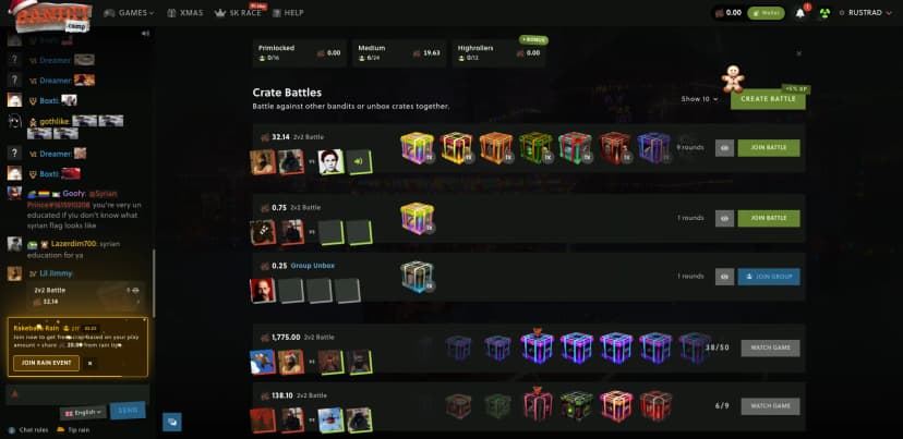 Bandit Camp Crate Battles